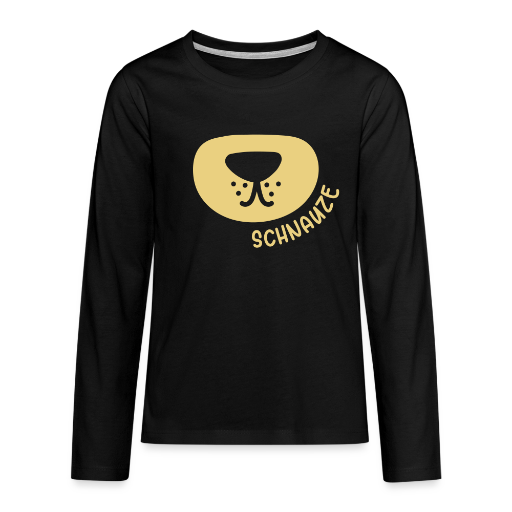 Schnauze - Teenager Langarmshirt - black