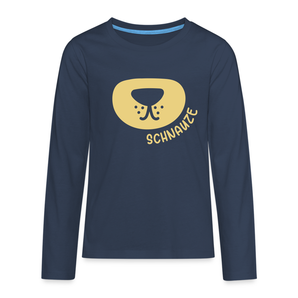 Schnauze - Teenager Langarmshirt - navy