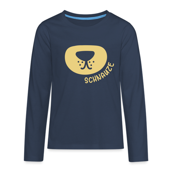 Schnauze - Teenager Langarmshirt - navy