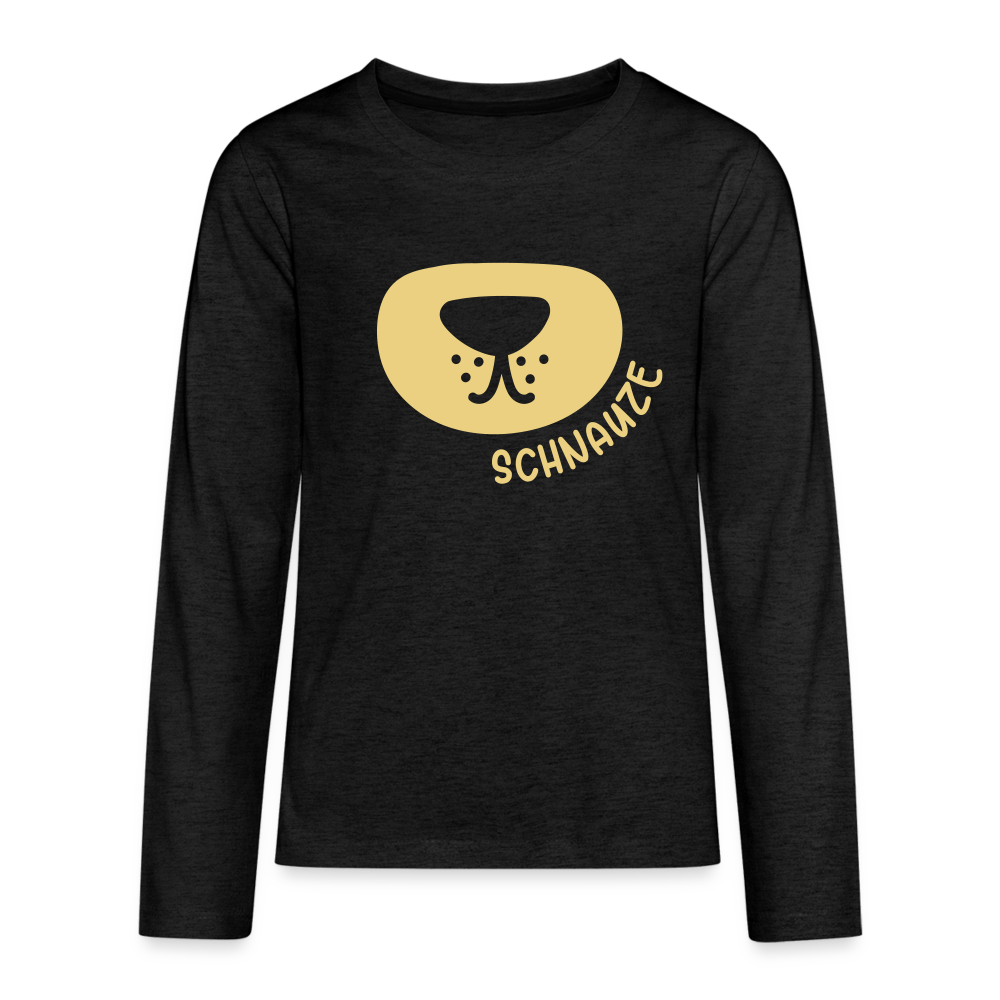 Schnauze - Teenager Langarmshirt - charcoal grey