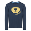 Schnauze - Kinder Langarmshirt - navy