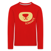 Schnauze - Kinder Langarmshirt - red