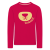 Schnauze - Kinder Langarmshirt - dark pink