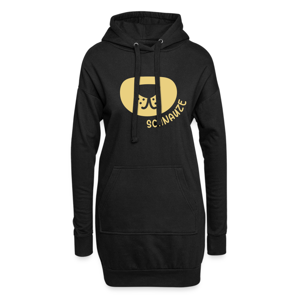 Schnauze - Hoodie-Kleid - black