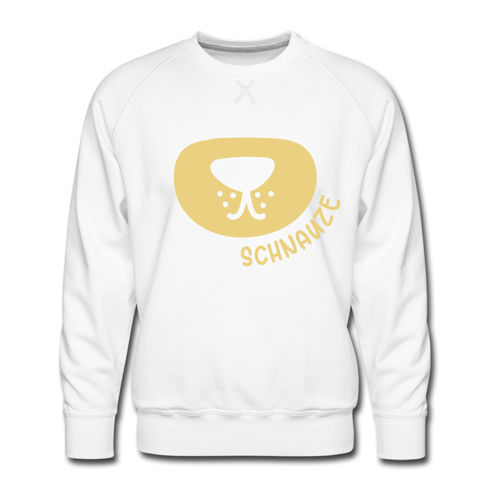 Schnauze - Männer Premium Sweatshirt - white