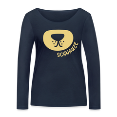 Schnauze - Frauen Bio Langarmshirt
