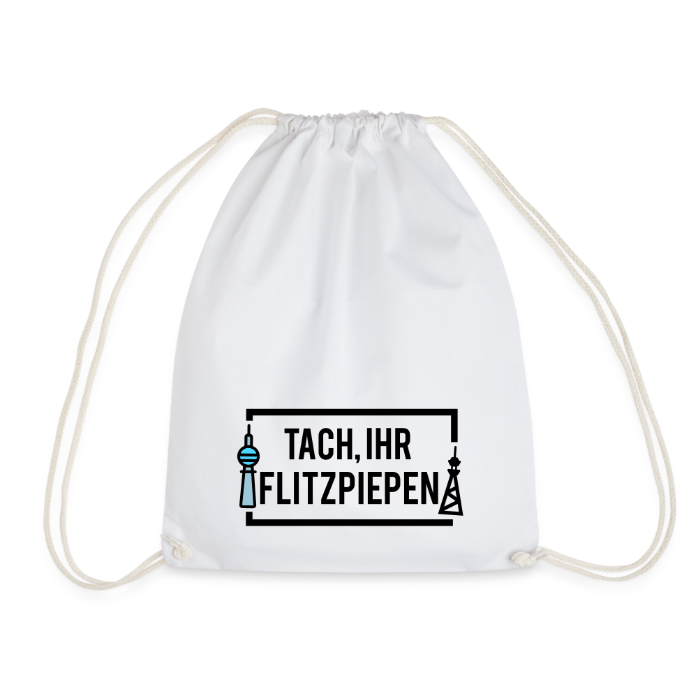 Tach ihr Flitzpiepen - Turnbeutel - white