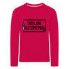Tach ihr Flitzpiepen - Kinder Langarmshirt - dark pink
