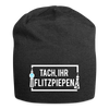 Tach ihr Flitzpiepen - weiß - Jersey Beanie - charcoal grey