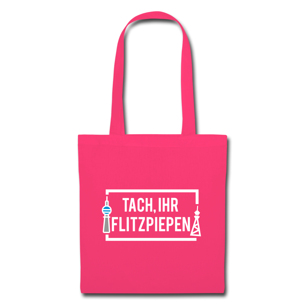 Tach ihr Flitzpiepen - weiß - Stoffbeutel - azalea