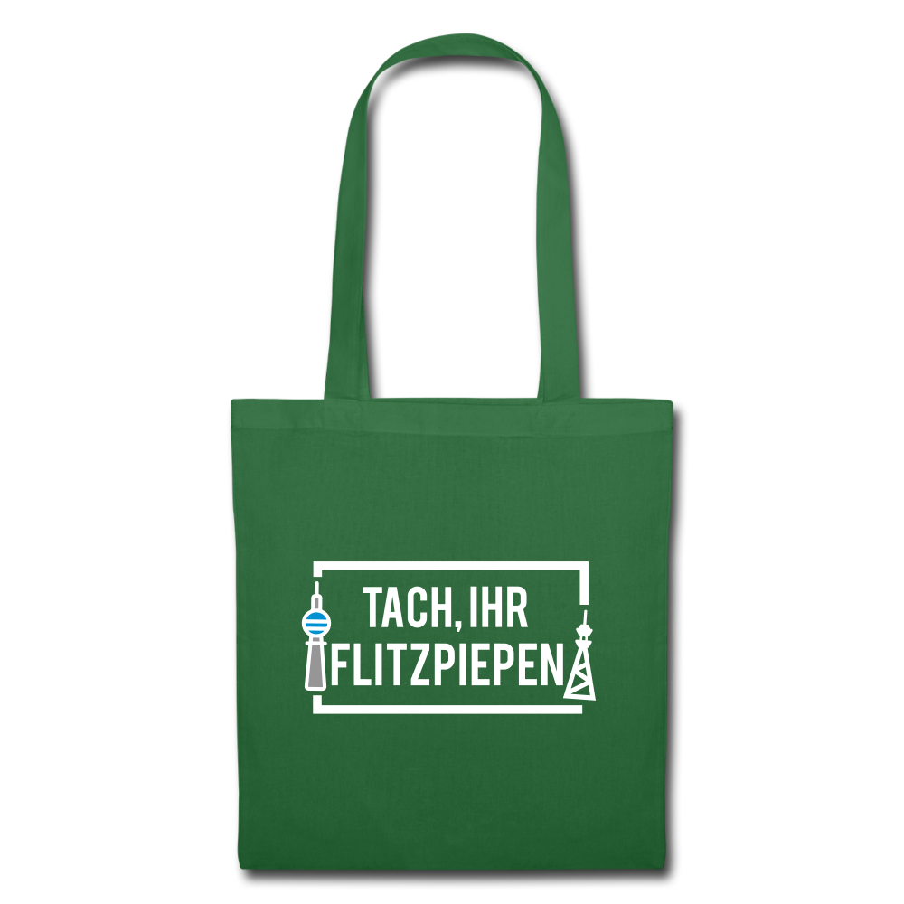 Tach ihr Flitzpiepen - weiß - Stoffbeutel - evergreen