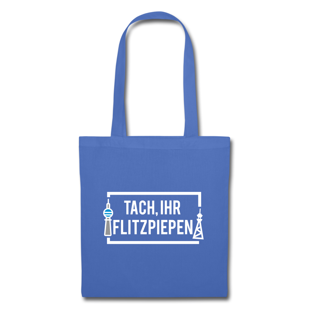Tach ihr Flitzpiepen - weiß - Stoffbeutel - light blue