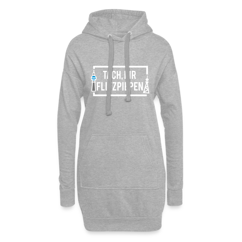 Tach ihr Flitzpiepen - Hoodie-Kleid - heather grey