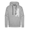 Berliner Bär im Netz - weiß - Männer Premium Hoodie - heather grey