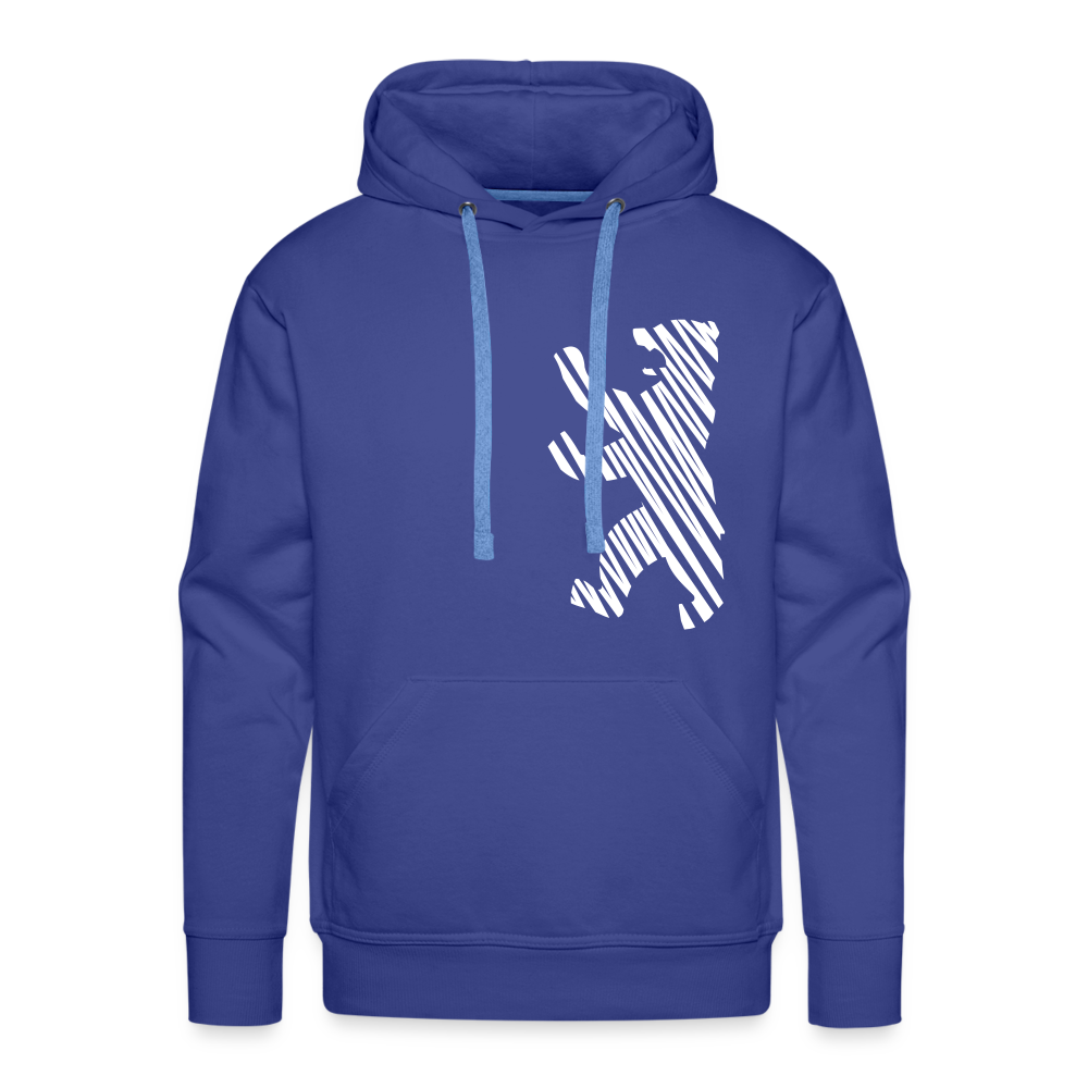 Berliner Bär im Netz - weiß - Männer Premium Hoodie - royal blue