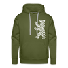 Berliner Bär im Netz - weiß - Männer Premium Hoodie - olive green