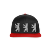 Bär im Netz - Snapback Cap - black/red