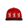 Bär im Netz - Snapback Cap - red/black