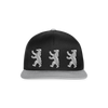 Bär im Netz - Snapback Cap - black/grey