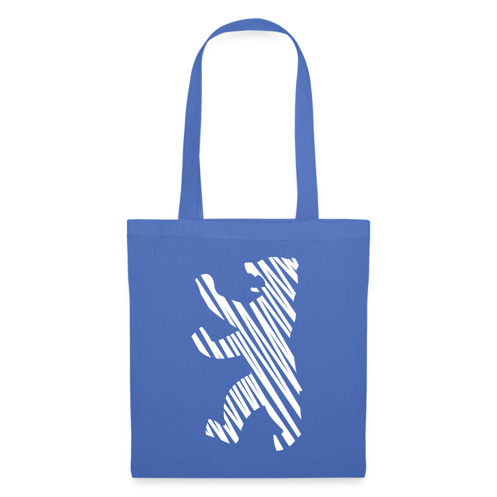 Berliner Bär im Netz - weiß - Stoffbeutel - light blue