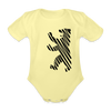 Berliner Bär im Netz - weiß - Bio-Kurzarmbody - washed yellow
