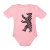 Berliner Bär im Netz - weiß - Bio-Kurzarmbody - light pink
