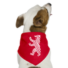 Berliner Bär im Netz - weiß - Hunde-Bandana - red