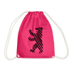 Berliner Bär im Netz - schwarz - Turnbeutel - fuchsia