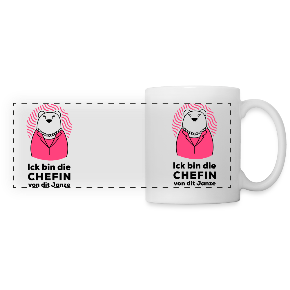 Chefin - Tasse zweifarbig - white