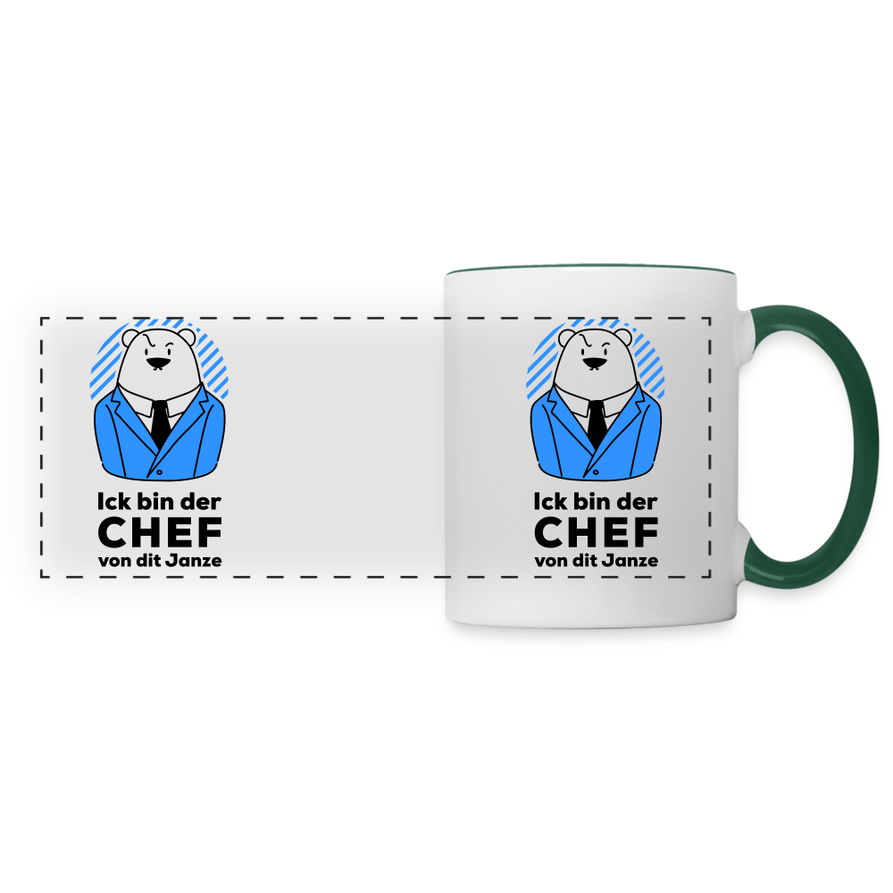 Chef - Tasse zweifarbig - white/dark green
