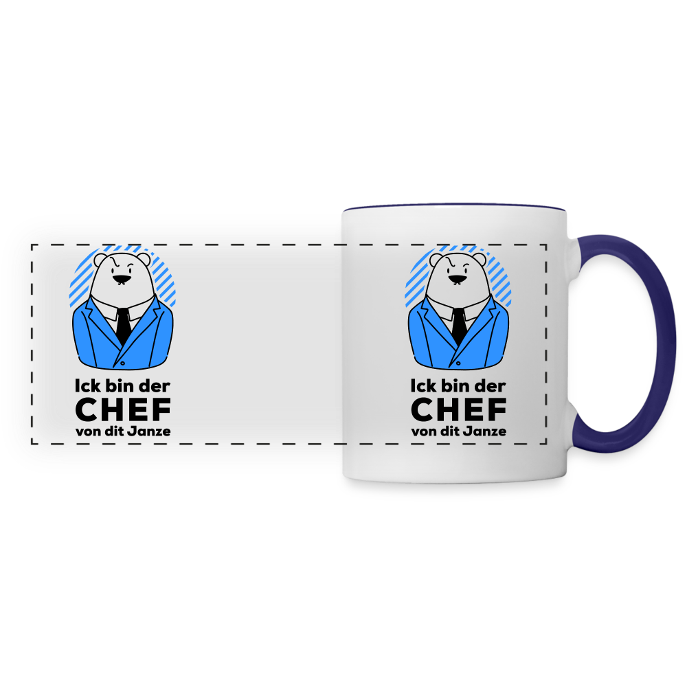 Chef - Tasse zweifarbig - white/cobalt blue
