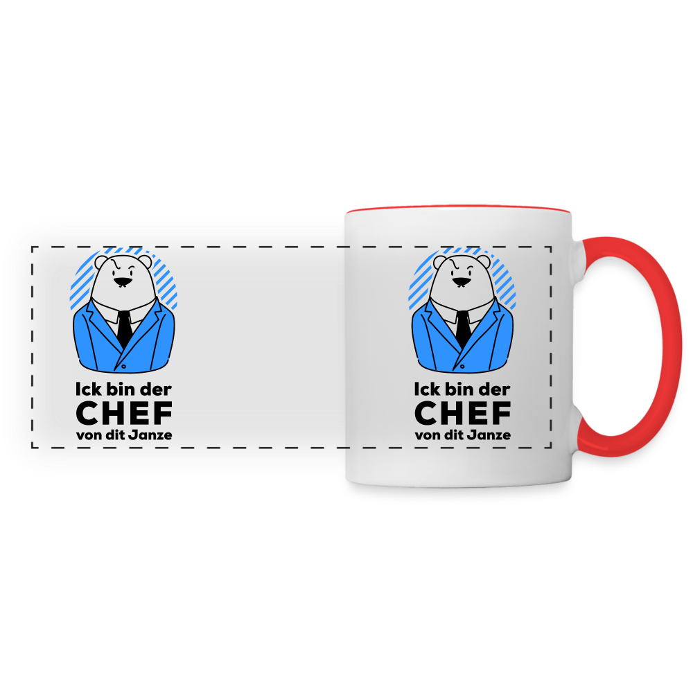 Chef - Tasse zweifarbig - white/red