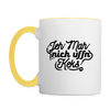 Jeh mah nich uffn Keks  - Tasse zweifarbigg
