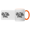 Jeh mah nich uffn Keks  - Tasse zweifarbigg - white/orange