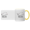 Heute nich! - Tasse zweifarbig - white/yellow