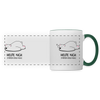 Heute nich! - Tasse zweifarbig - white/dark green