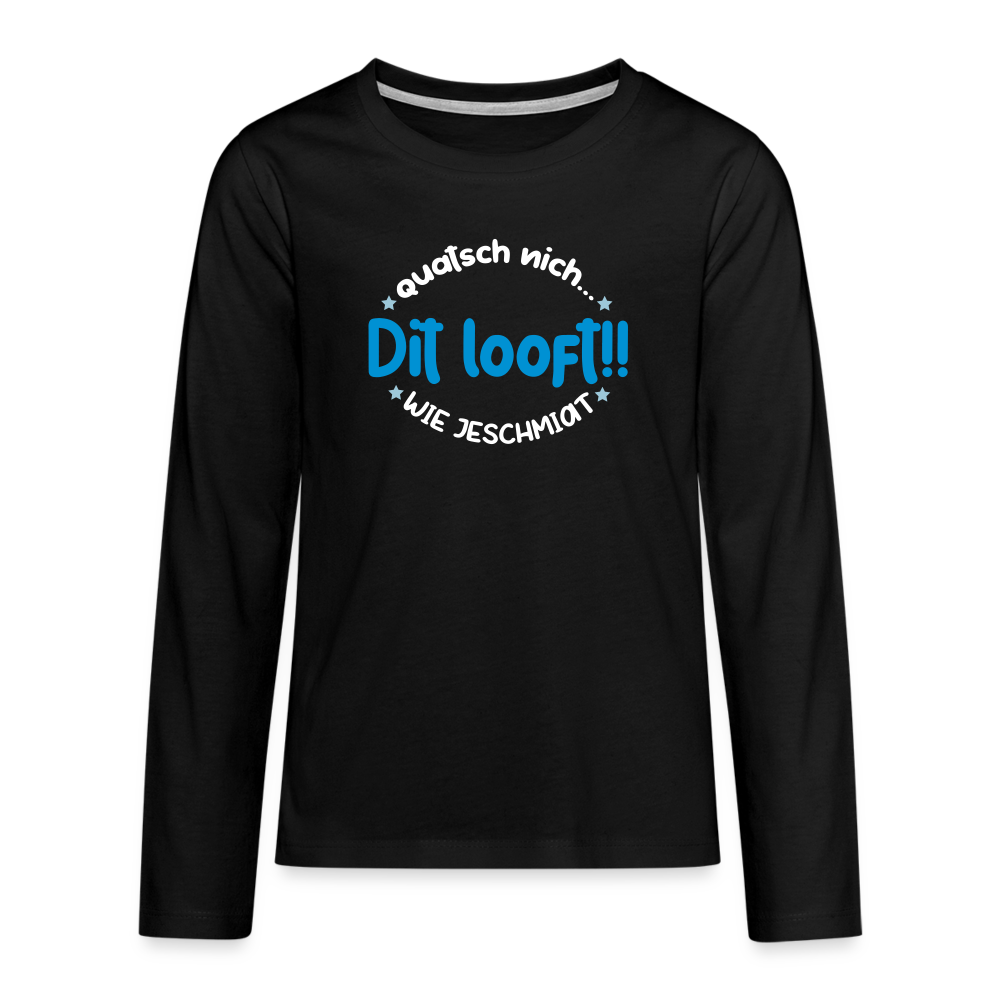 Dit Looft! - Teenager Langarmshirt - black