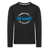 Dit Looft! - Kinder Langarmshirt - black
