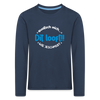 Dit Looft! - Kinder Langarmshirt - navy