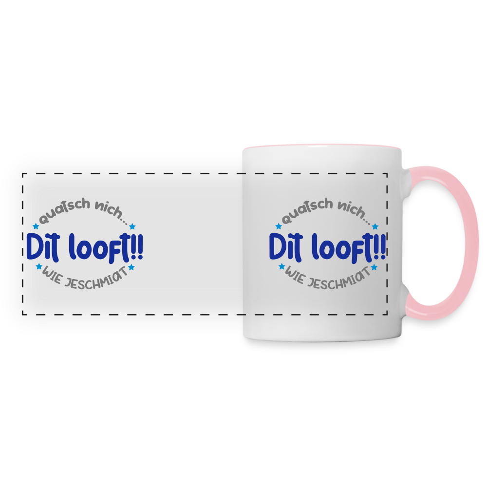 Dit Looft! - Tasse zweifarbig - white/pink