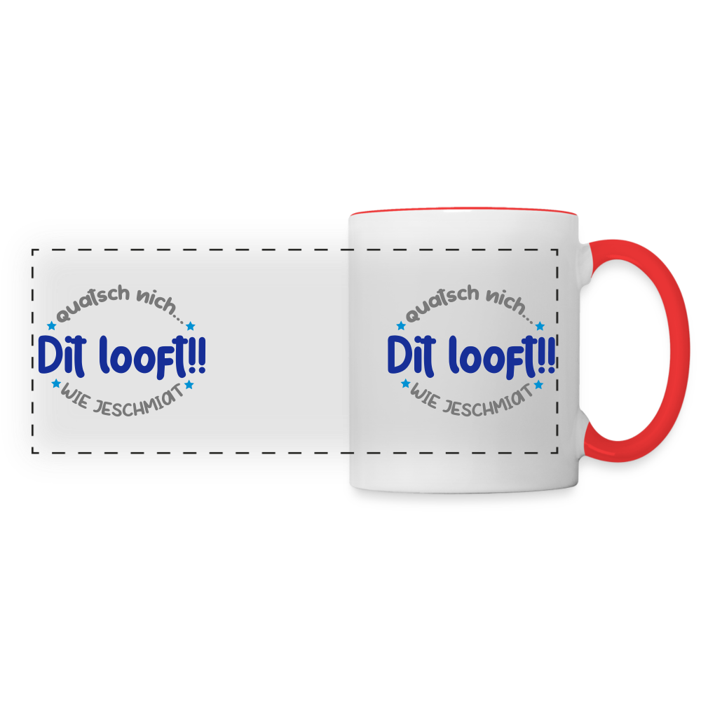 Dit Looft! - Tasse zweifarbig - white/red