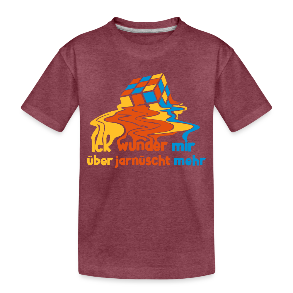 Ick wunder mir - Kinder Premium T-Shirt - heather burgundy