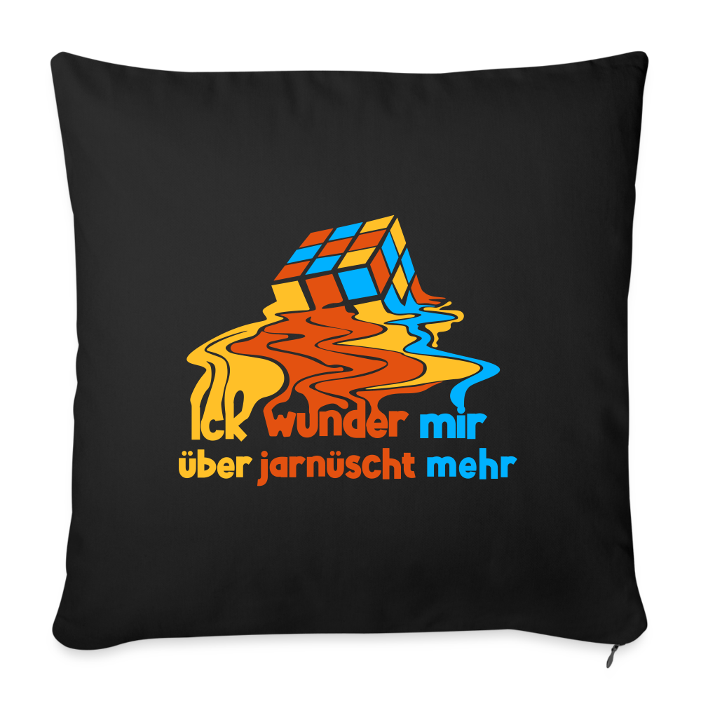Ick Wunder Mir - Sofakissen mit Füllung (45 x 45 cm) - black