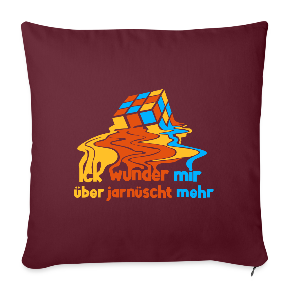 Ick Wunder Mir - Sofakissen mit Füllung (45 x 45 cm) - burgundy