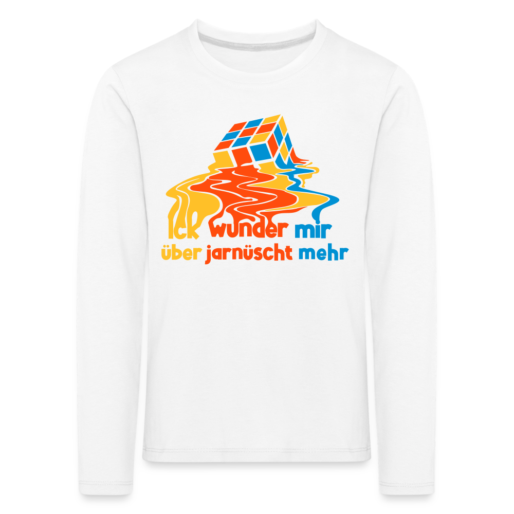 Ick Wunder Mir - Kinder Langarmshirt - white