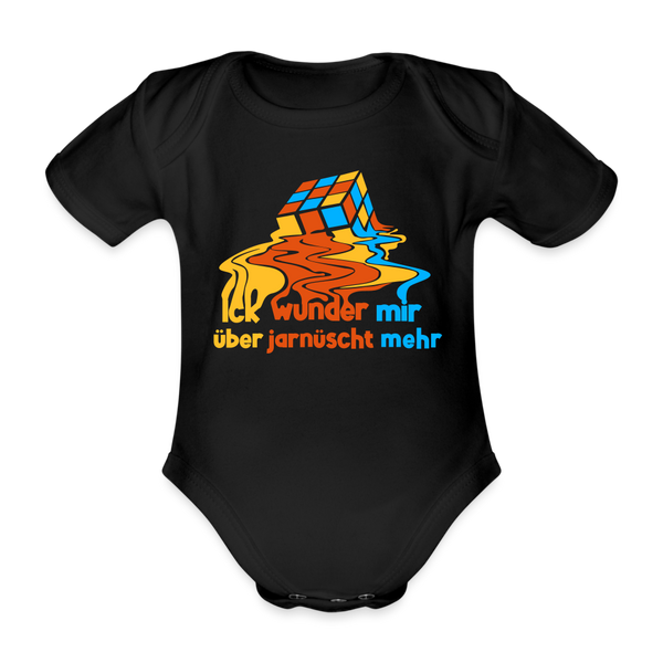 Ick Wunder Mir - Bio-Kurzarmbody - black