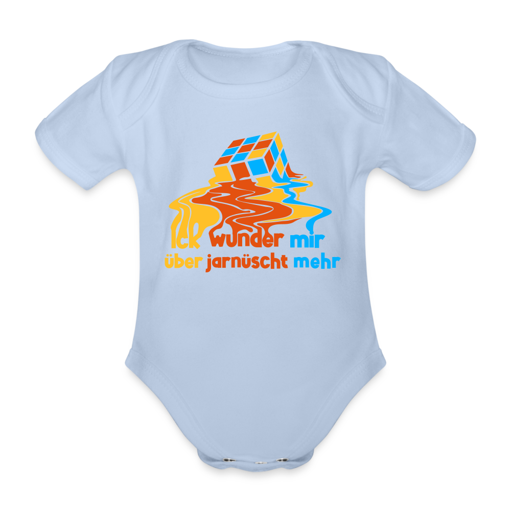Ick Wunder Mir - Bio-Kurzarmbody - sky