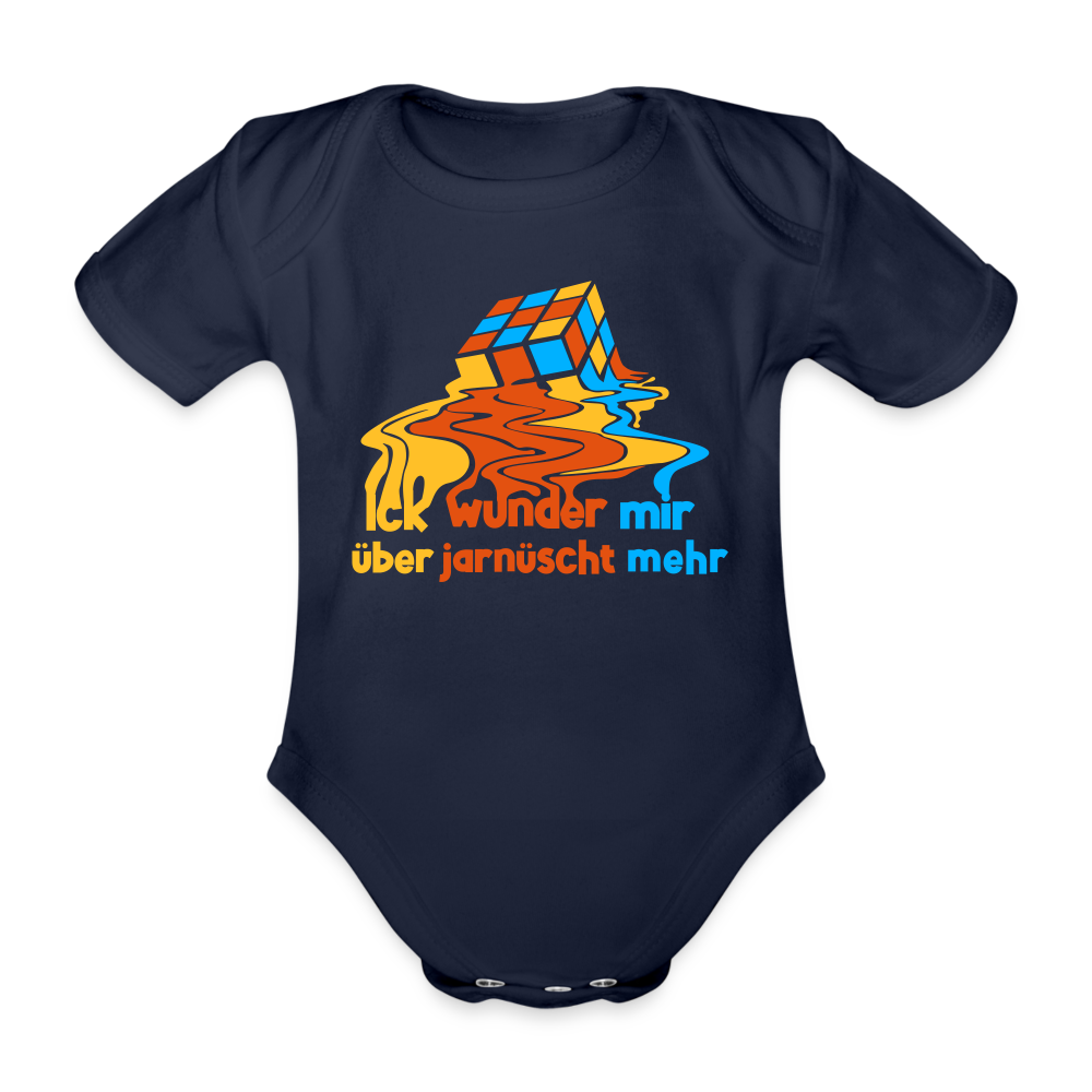 Ick Wunder Mir - Bio-Kurzarmbody - dark navy