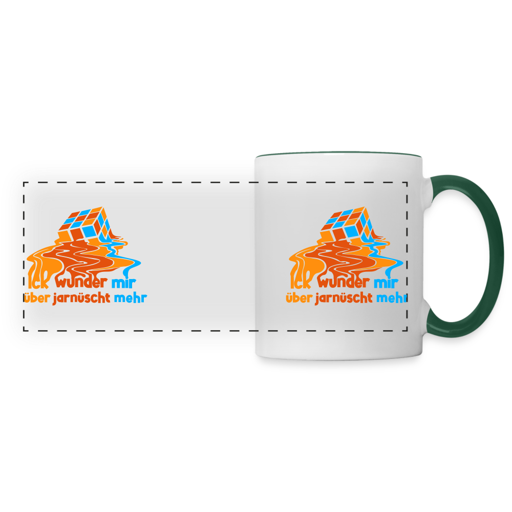 Ick Wunder Mir - Tasse zweifarbig - white/dark green