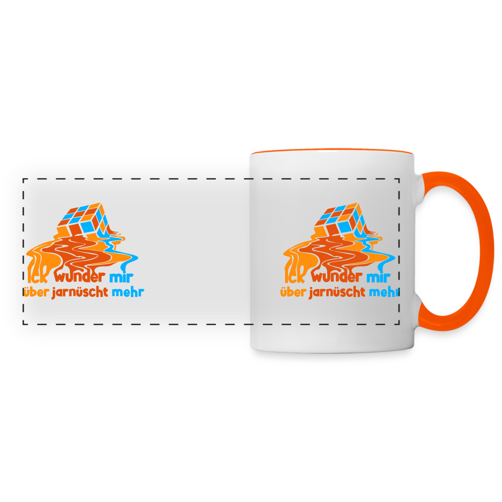 Ick Wunder Mir - Tasse zweifarbig - white/orange
